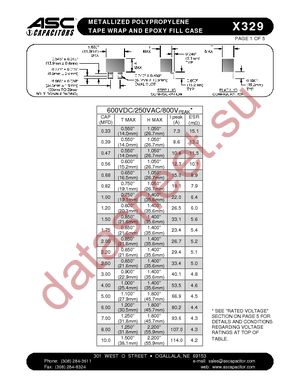 X329S-10-10-600 datasheet  